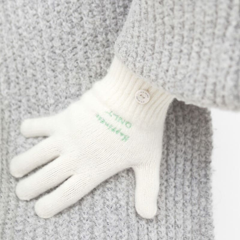 Orb Studio DON’T FORGET ME Wool Gloves (Cream)
