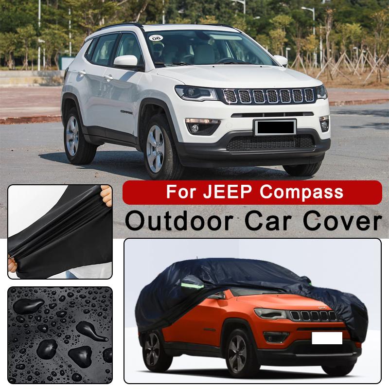 Car Cover for JEEP Compass - Outdoor Full Protection, Waterproof Dustproof Heat-Resistant, All-Season Use Exterior Accessories