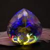 Lab-Created Rainbow Topaz Loose Gemstone 212 Ct Mystic Pear Cut for Jewelry Making and Crafts