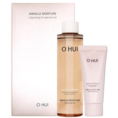 O HUI Miracle Moisture Cleansing Oil Specjalny / Główny produkt 150 ml + Pianka 40 ml, 1 zestaw