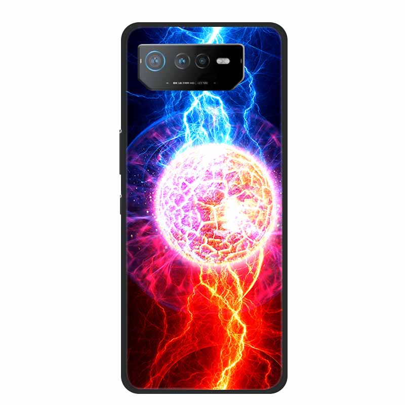 Phone Case For Asus ROG Phone 6D Ultimate Back Cover Case Black TPU Silicone Soft Coque For Asus ROG Phone 6 Pro Case Phone6 Pro