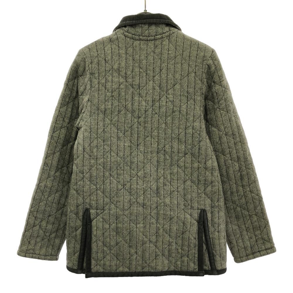 LAVENHAM British wool Herringbone Pattern Quilted jacket 36 Gurege Women Used