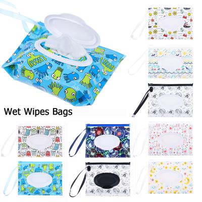 1PC Eco-friendly Reusable with Snap Strap Cleaning Wipes Case Wet Wipes Bag Wipes Container Baby Wet Wipes Box