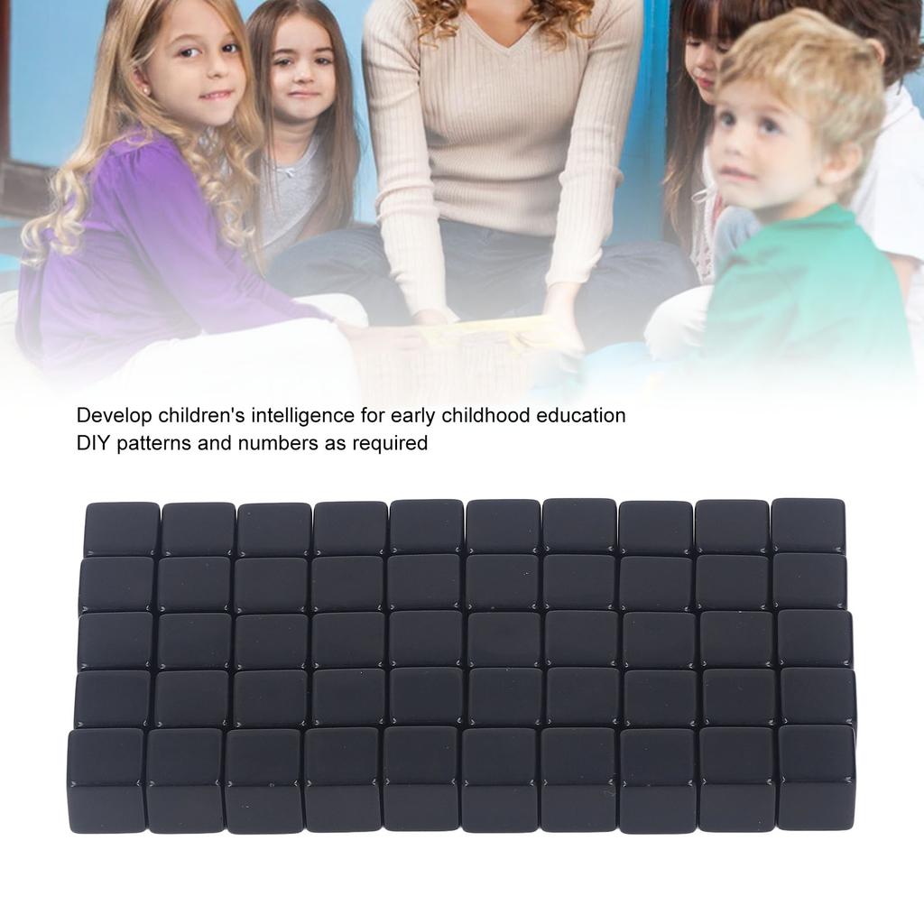 50Pcs     Dice Small Write On Wipe Off Dice for Board Games Digital Teaching