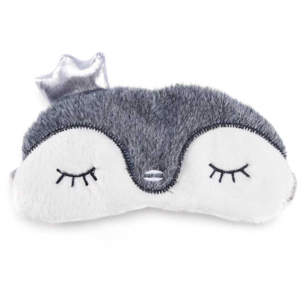 Sleeping Eye Mask 5 Colors Cute Animal Eye Cover Sleeping Mask Christmas Deer Winter Carton Nap Eye Shade Mask