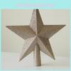 Christmas Tree Topper Star With Glitter Accents And Elegant European Style For Christmas