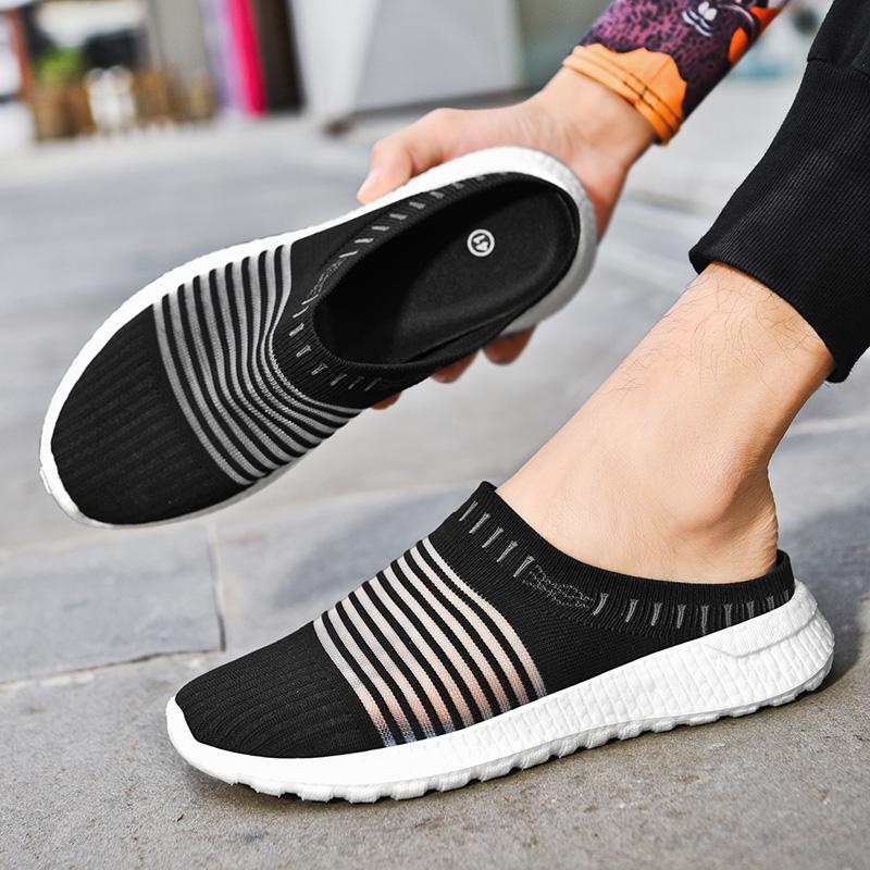 Summer Women’s Loafers Sandals Slip on Slippers Casual Shoes Cloth Couple Shoes for Men Plus Size Lightweight 36-45