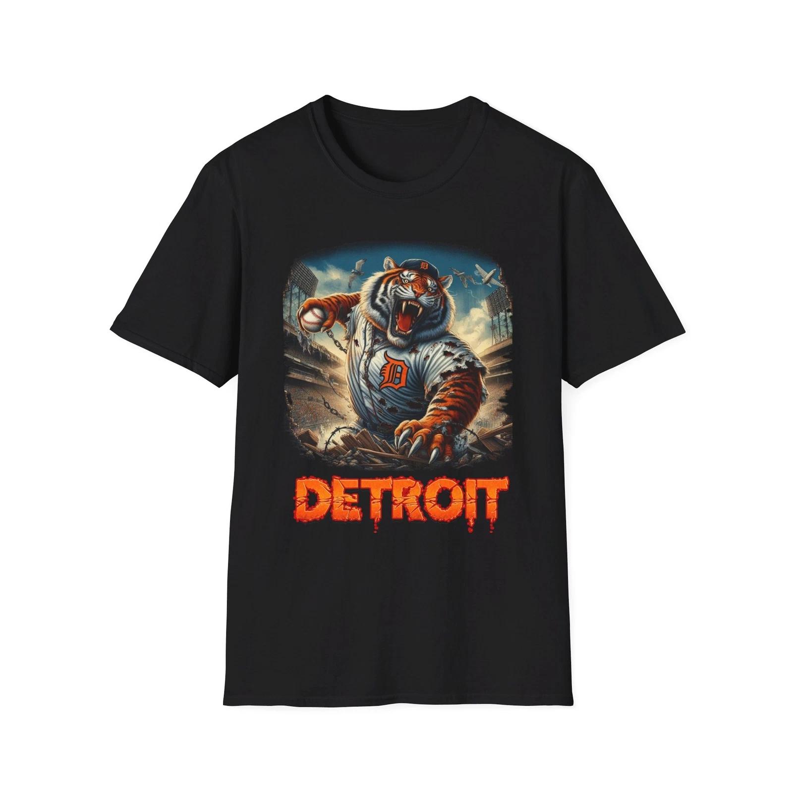 Detroit Tigers Horror Mashup T-Shirt M
