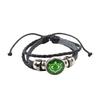 Genshin Impact Element Eye Braided Leather Bracelet, Adjustable Anime Wristband for Fans