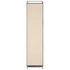 Shoe Cabinet with Cover Cream White 58 x 28 x 106 cm Fabric