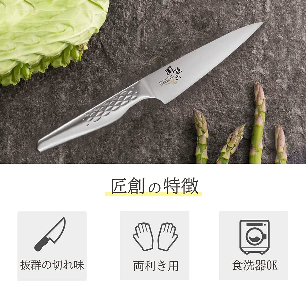 Kai Seki Magoroku Takusou Value Set Santoku Knife Knife Ceramic Sharpener 3-piece [Ko AB-5162] + [Petty AB-5163] + [Diamond & AP-0308]