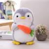 Juguetes de peluche creativos de pingüino de fruta para abrazar, lindos muñecos de peluche de pingüino de pareja, juguete para niños, decoración del hogar, juguetes para niños, cumpleaños