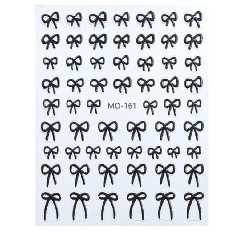 

Show Your Personal Style with Fashionable Bowknot Nail Decals DIY Manicure чорний
