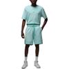 Jordan Flight Solid Color Comfortable Elastic Waist Drawstring Three-Quarter Casual Shorts Men Shorts Light-Blue FZ2136-368