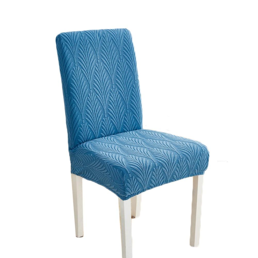 

Elastic Jacquard Chair Cover Dustproof Chair Cushion Home Decoration Seat Cover Home синий