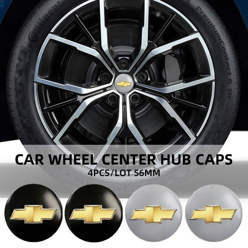 Car Wheel Hub Center Cap Sticker Metal Emblem Stickers For Chevrolet Cruze Spark Captiva Suburban Silverado Camaro Corvette