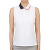 T-shirt sans manches à col pour femme Galleria G Fore Golfwear G4lS23k860c Sno
