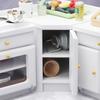 Dollhouse Cabinet Realistic Decoration Wooden 1/12 Scale Doll House Kitchen Cupboard Micro Scene Model for Household