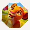 1 Auto Open Lion King, Simba Themed Colorful 8-rib Portable Umbrella for Men and Women, A Compact Commuting Companion Suitable for Daily Dri