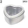 Hartvormige Aluminium Blikje voor Crème Balsem Nagellak Kaars Cosmetische Container Navulbare Thee Blikjes Metalen Doos Snoep Verpakking Doos