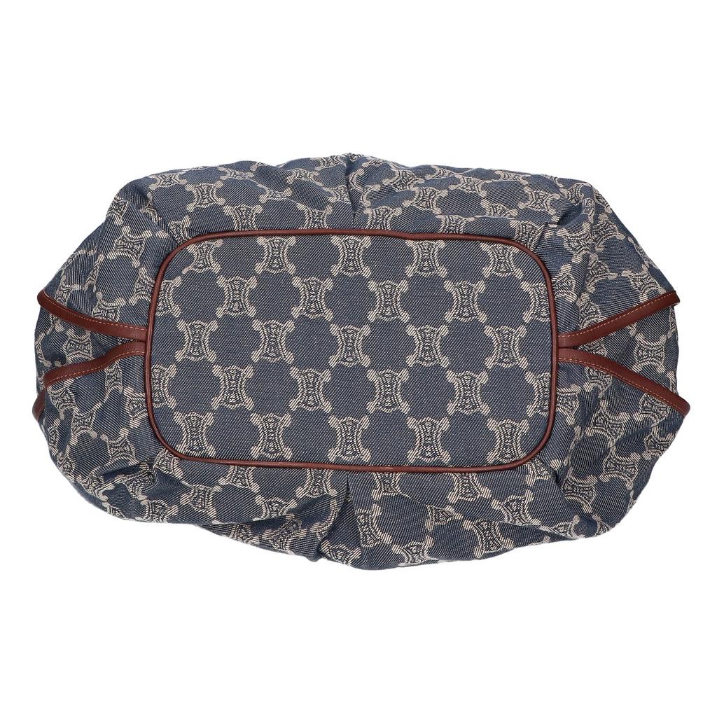 CELINE [Beautiful Condition] Paris Macadam Denim Bitter Sweet Shoulder bag NavyUsed