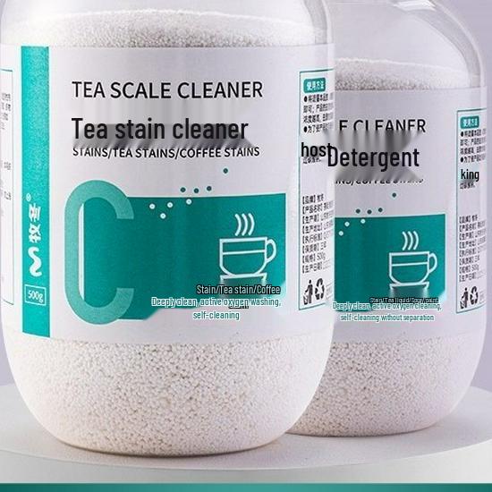 Active Oxygen Tea Stain Remover & Descaler Powder for Cups & Sets