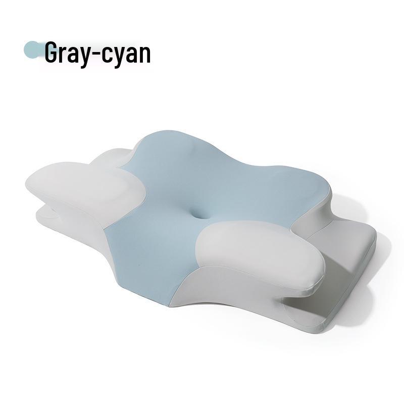 

Подушка-бабочка класса А: Поддержка шейного отдела позвоночника, Дышащая пена с памятью, Медленный отскок для взрослых Upgraded Model 8149 циан/серый