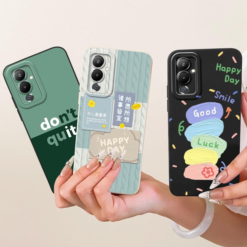 Cat Chinese Loogn Dragon Cartoon Painting Casing For Tecno Pova 4 4Pro Pova4 Pro Soft Matte Silicone Phone Case On LG7n LG8n
