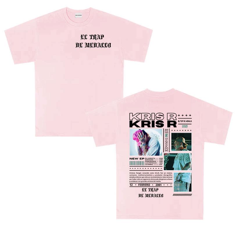 Rapper Kris R Return To The Trap 2025 new Album T Shirts Unisex summer fashion ONeck Tshirt Unisex Hip Hop gothic Tees streetwear