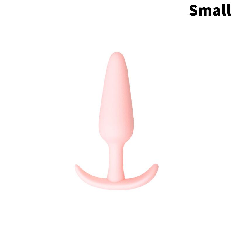 Soft Silicone Anal Plug 3 Sizes Butt Plug Bullet Vibrator Stimulator Adult Sex Toy for Men/Women Anal Prostate Massager for Gay