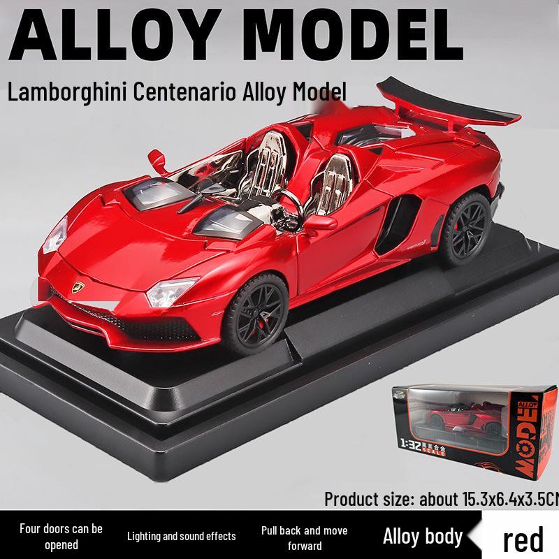 

1:32 Сплавная игрушечная машина Lamborghini LP780 со звуком и светом (в штучной упаковке)