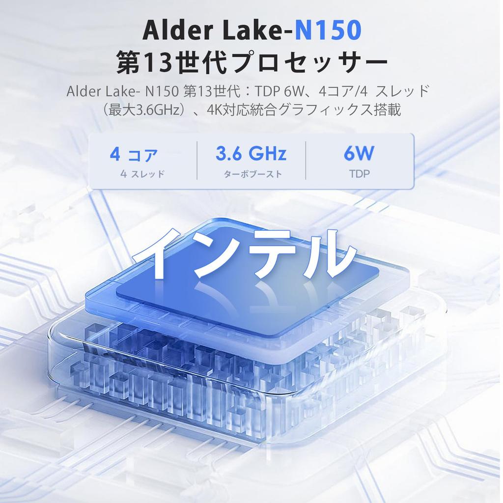 Fsjun Mini PC with MS 2024 Office Windows 11 Alder Lake N150 Intel Desktop PC with 4K Dual Display WIFI VESA Simultaneous Output To Two Compact 4 4