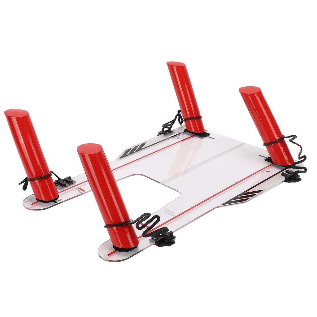 Club Swing Trainer Aiming Hitting Trainer Swing Training Mirror 4 Red Hook and Loop Fastener Directional Rods Acrylic