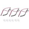 A71Z 6PCS Headgear CPAP For Resmed Airfit P10 Nasal Pillow CPAP Mask Straps 6 Elastic Straps & 12 Adjustment Clips