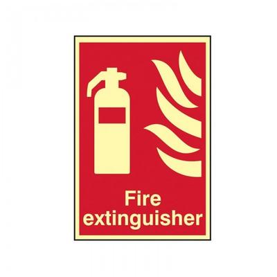 Scan Fire Extinguisher Photoluminescent - 200 X 300mm