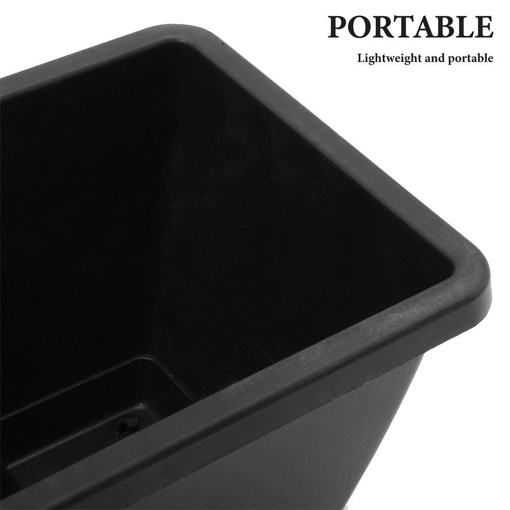 4pcs 50cm Extra Large Rectangular Planting Flower Pot Garden Pots Window Box Planter Vegetable Growing Container With Water Tray