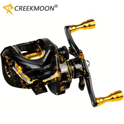 High-Speed Baitcast Reel, 7.2:1 Gear Ratio, Aluminum Metal Spool, 17.64LB Max Drag, Magnetic Brake System, Ergonomic Handle for Precision Control