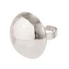 Exaggerated Metal Glossy Round Ball Shape Ring for Women Men Fashion Gold Silver Color Geometric Adjustable Rings Jewelry