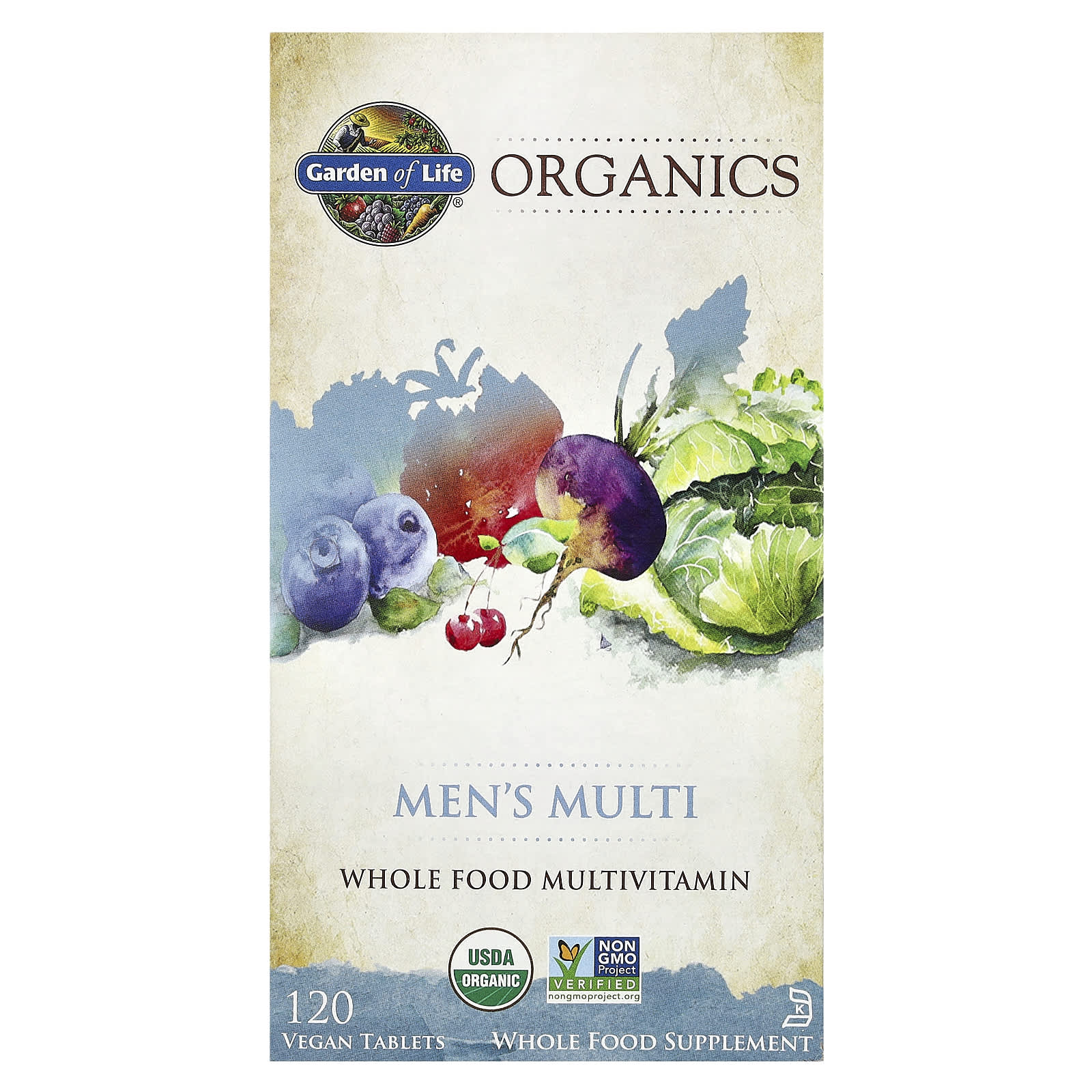 

Mykind Organics, Men s Multi, Veggie Tablets, 120 Tablets