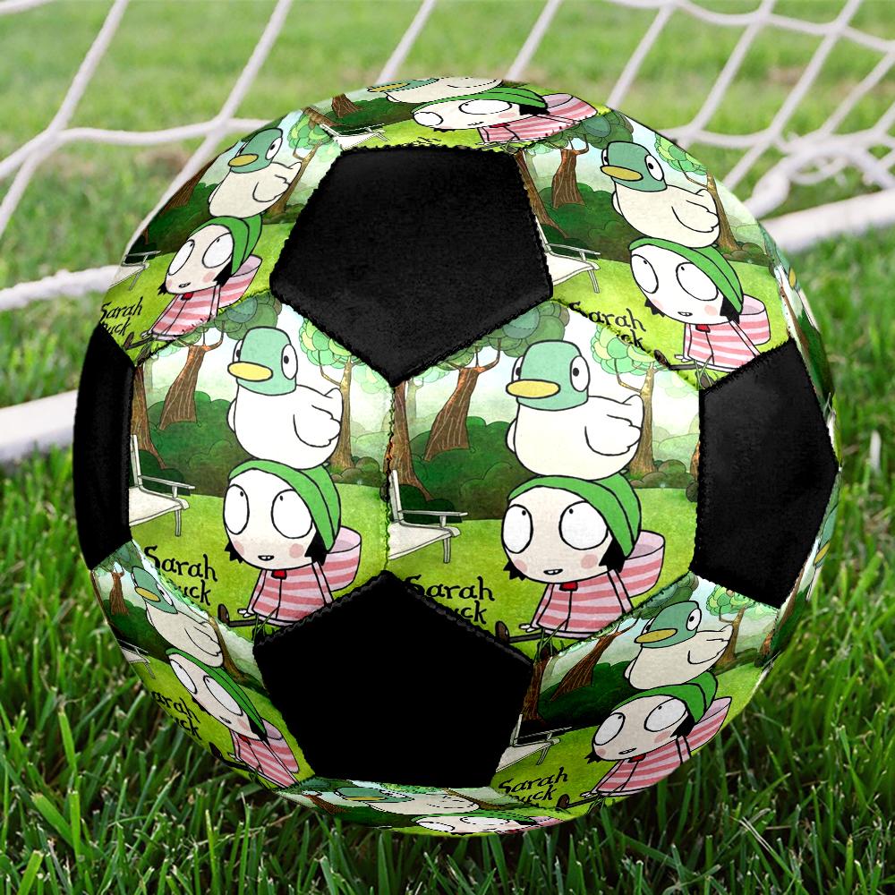 Sarah & Duck Theme Size 5 Soccer Ball, Suitable for Both Indoor and Outdoor Matches, a Gift Suitable for Everyone.