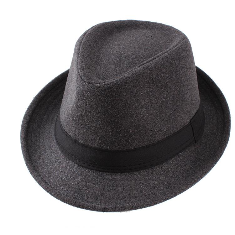 

Сезонний чоловічий циліндр, теплий джазовий капелюх для людей середнього та літнього віку, повсякденний циліндр із тканини Френні. Чоловічий капелюх