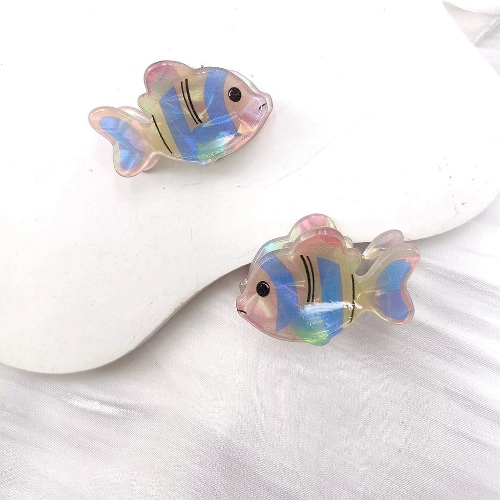 Cartoon Creative Ornamental Fish Shark Goldfish Hairpin Back of the Head Grabbing Clip Shark Clip Hair Accessories for Women