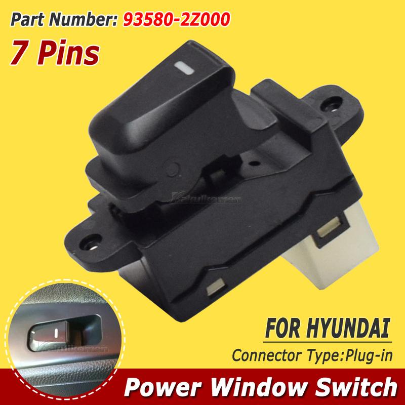 For Hyundai IX35 Tucson IX 2009-2015 Passenger Side Electric Power Window Lifter Regulator Control Switch Button OEM:93580-2Z000