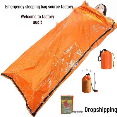 Portable Emergency Survival Sleeping Bag with Multifunctional Insulation for Hiking and Camping