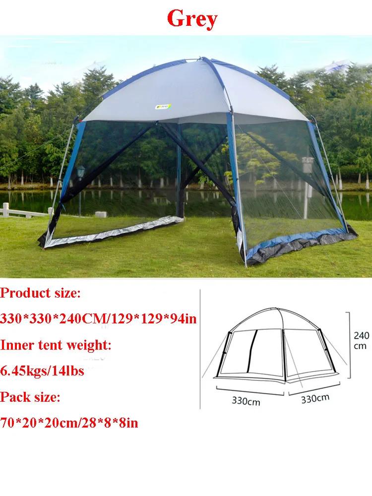ForOxford+Mesh Canopy Outdoor Sunscreen Anti-mosquito Tent Picnic Fishing Pergola UV Protection Sunshelter Large Space Party Tou