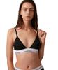 Icon Cotton Lightly Line Triangle Bra QF5650 S BLACKUB1 [Official Brand]