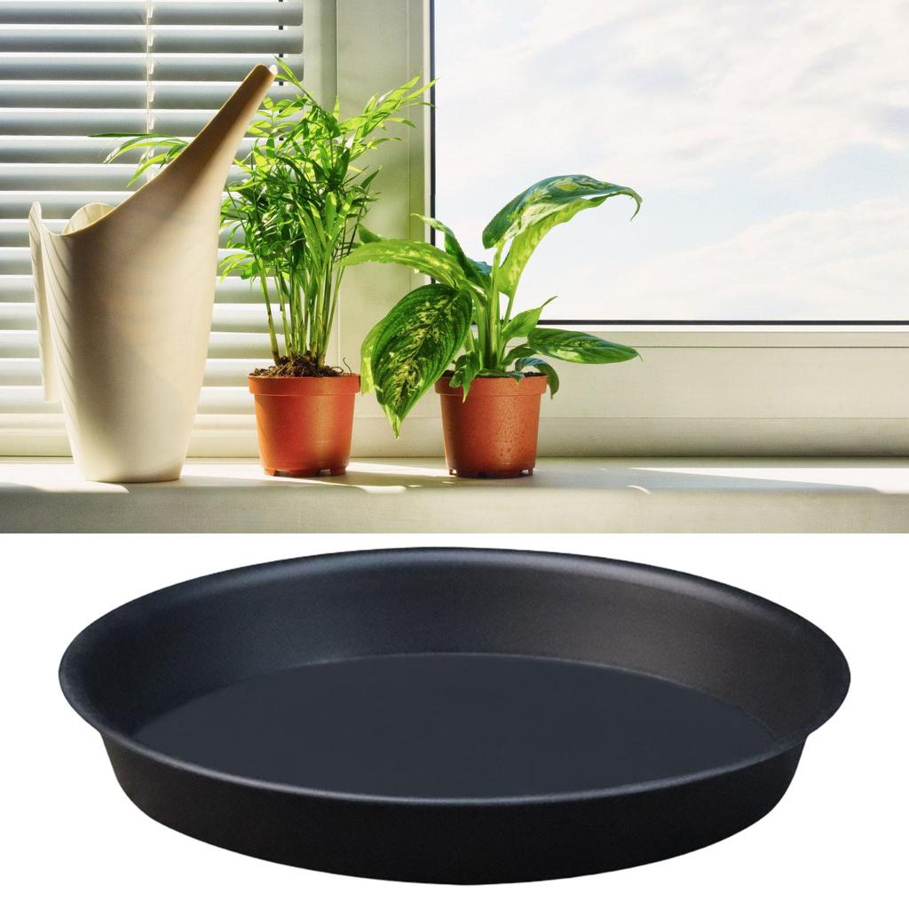 Thickened Plant Coasters Round Plastic Water Drip Trays For 13.6inch Diameter Size Flower Pots Indoor Outdoor Use
