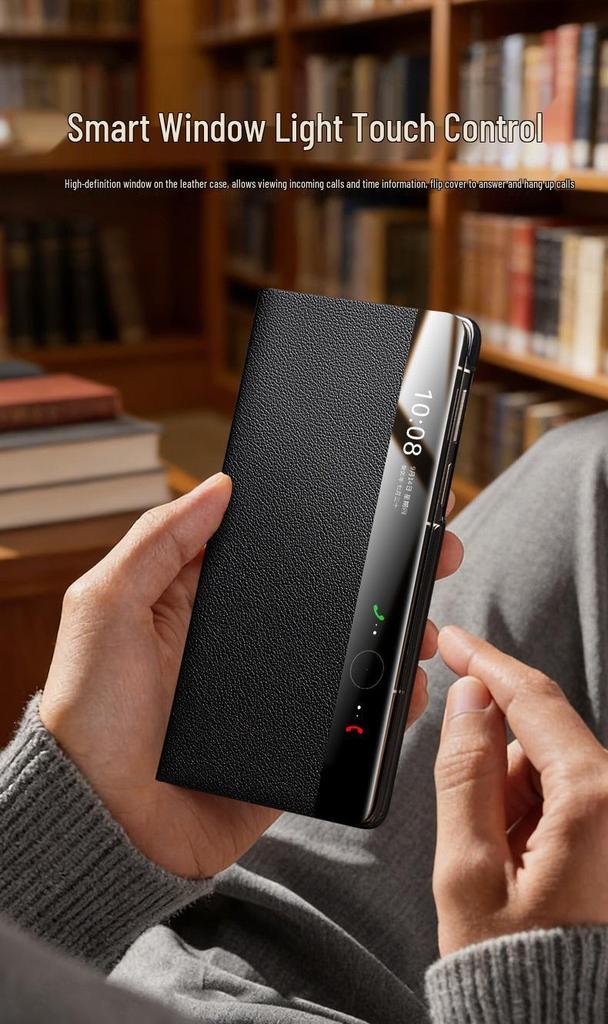 Qiali Huawei Mate X7 Sběratelská edice Originální kožené výklopné pouzdro