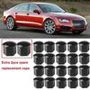 Kiligen 22pcs Automotive Short Nuts Lightweight Wheel Nuts Wheel Dress Up Set Nut Covers Black Fits Bolts and Nuts (Inner Diameter 19mm)