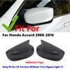 For US Honda Accord 2008-2013 NO Light OX Horn Rearview Mirror Cap Side Mirror Cover Exterior Sticker Wing Trims Car Accessories